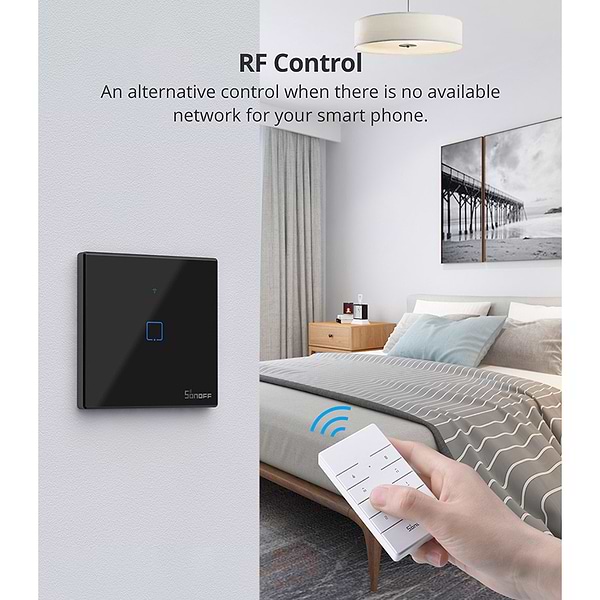 Фото - Беспроводной выключатель Sonoff T3EU3C-TX Wi-Fi