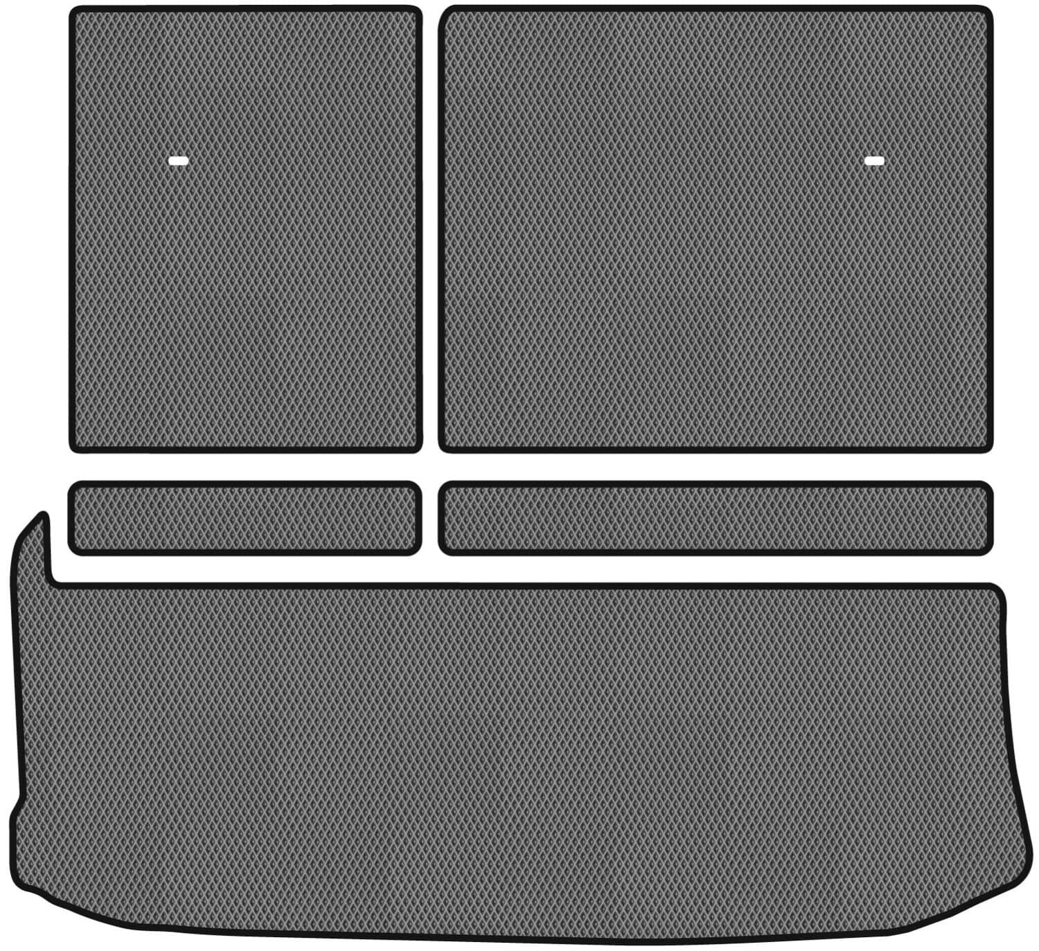 EVA килимок в багажник авто EVAtech для Highlander (XU70) Hybrid Toyota 2019 4 покоління SUV USA TY12000BG5RGB