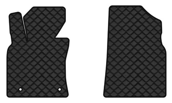 Коврики из экокожи в салон авто передние EVAtech для Camry (XV70) Hybrid Restyling Toyota 2020-2024 8 поколение Sedan EU TY1246AV2TL2BBB