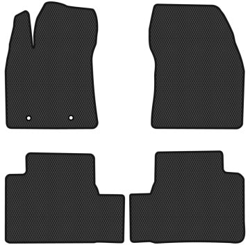 EVA коврики в салон авто EVAtech для Avensis (T27) Toyota 2009-2018 3 поколение Sedan EU TY1657PVC4TL2RBB