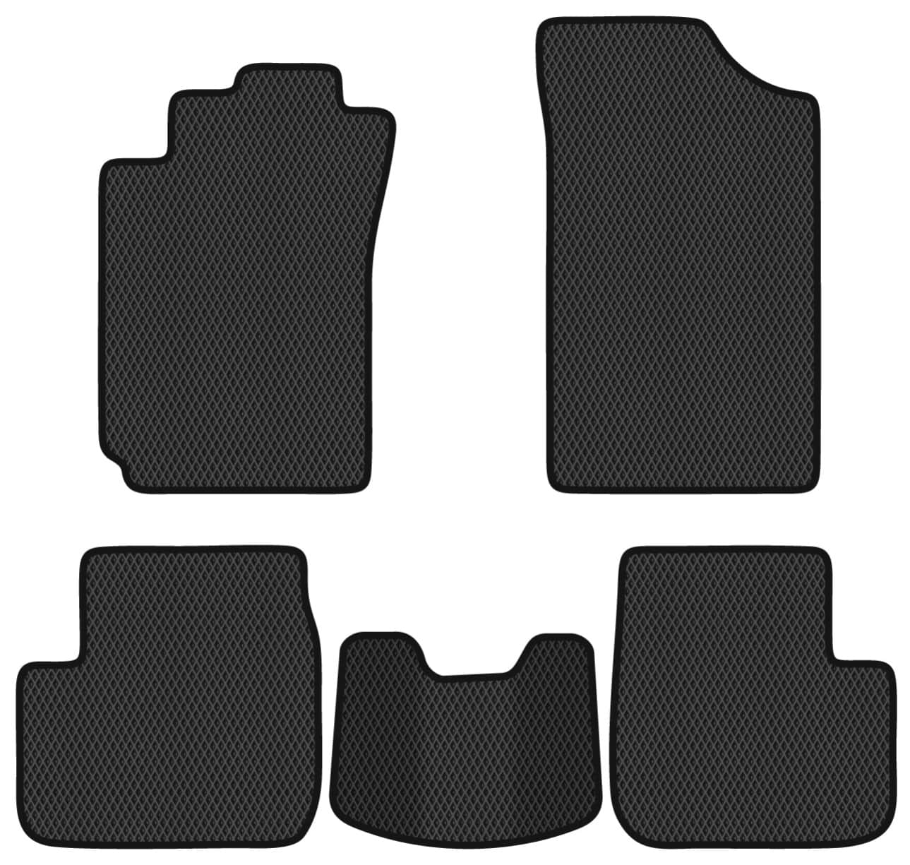 EVA коврики в салон авто EVAtech для Avensis (T22) Toyota 1998-2003 1 поколение Sedan EU (TY21693CG5RBB)