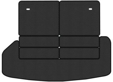 EVA коврик в багажник авто EVAtech для Highlander (XU40) Hybrid Toyota 2008-2013 2 поколение SUV USA TY22861BE7RBB