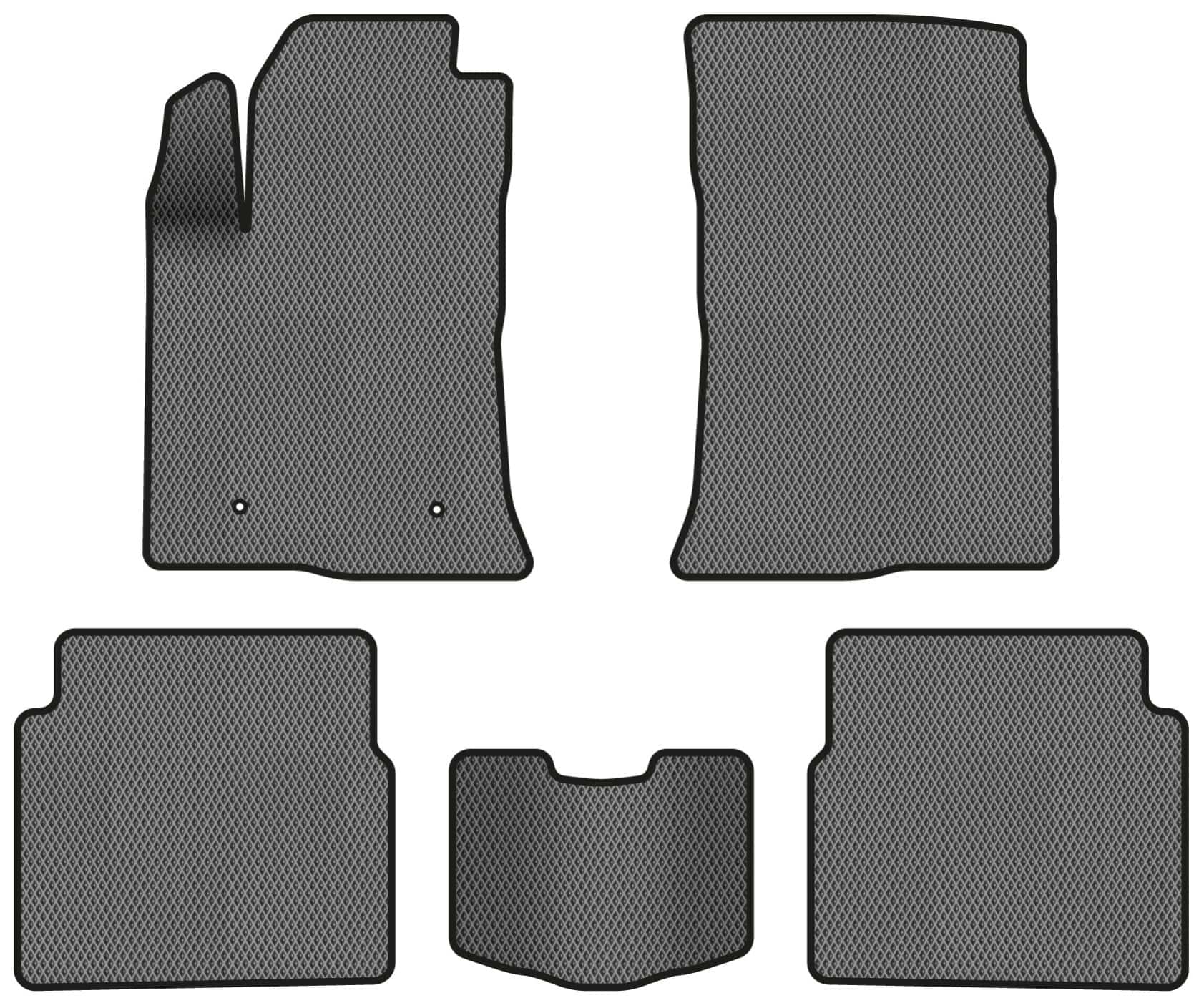 EVA коврики в салон авто EVAtech для Avensis (Liftback/Htb) Toyota 2003-2008 2 поколение Htb EU (TY3237C5LA2RGB)