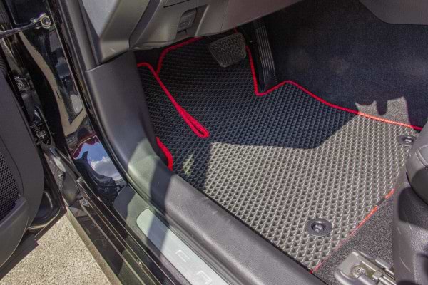 Фото - Коврики из экокожи в салон авто передние EVAtech для Camry (XV70) Toyota 2017-2024 8 поколение Sedan EU TY3245AV2TL2BBB