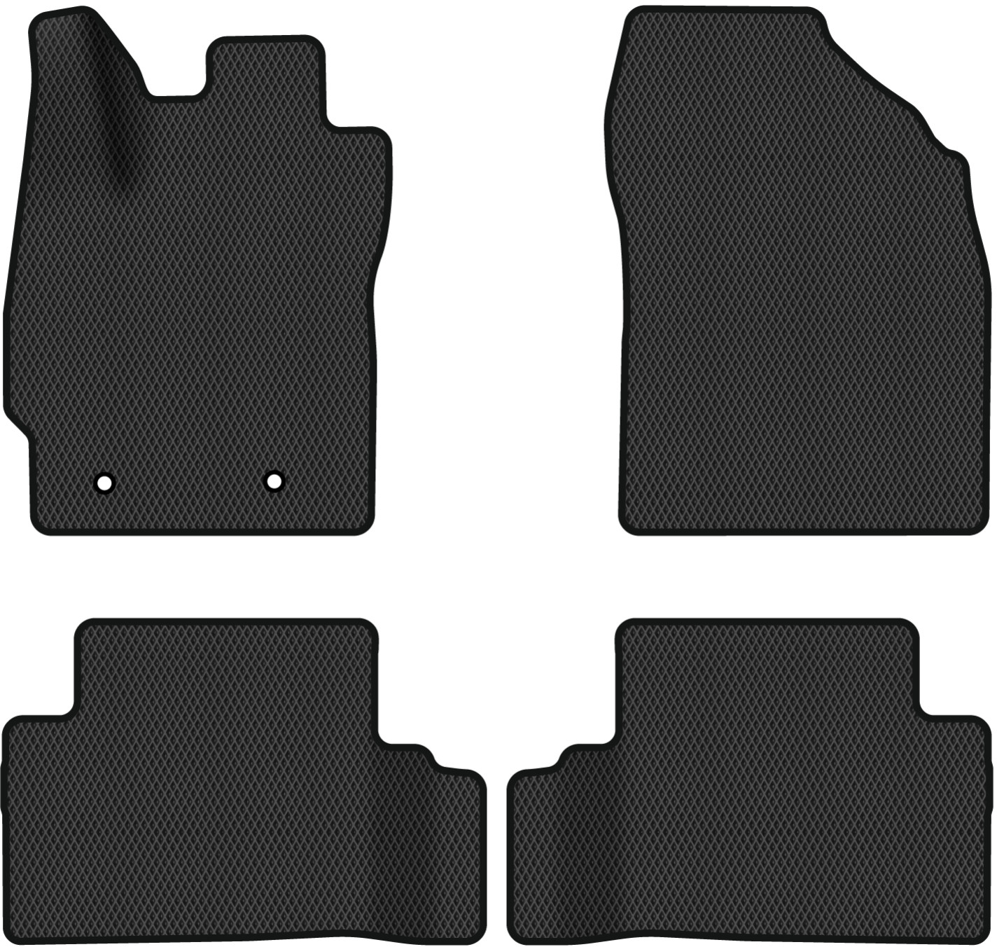 EVA коврики в салон авто EVAtech для Auris (E150) FWD 5-doors MT Toyota 2006-2012 1 поколение Htb EU TY3654PEC4RBB