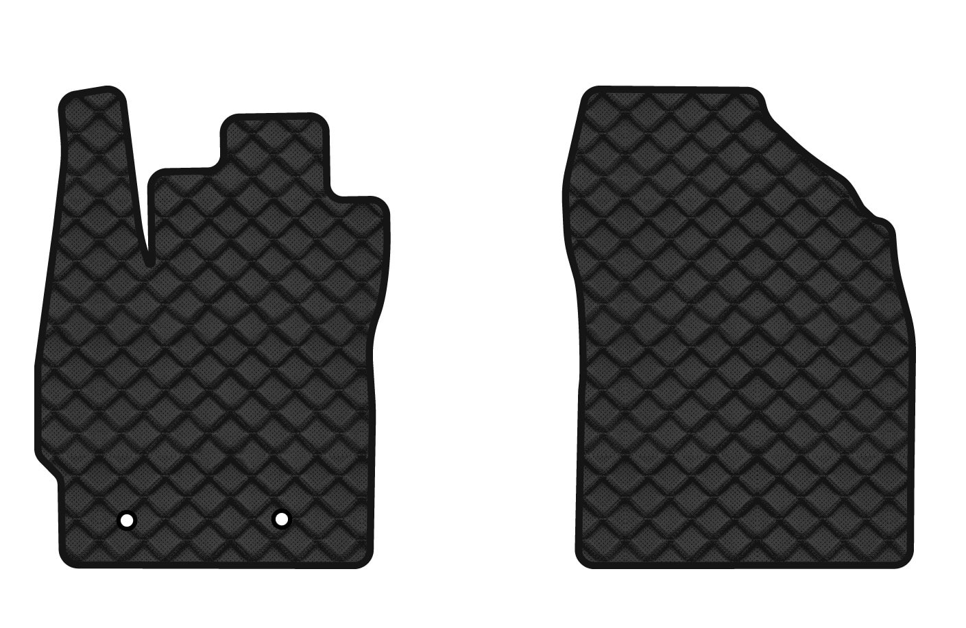 Килимки з екошкіри в салон авто передні EVAtech для Auris (E150) FWD 5-doors MT Toyota 2006-2012 1 покоління Htb EU TY3654AV2TL2BBB