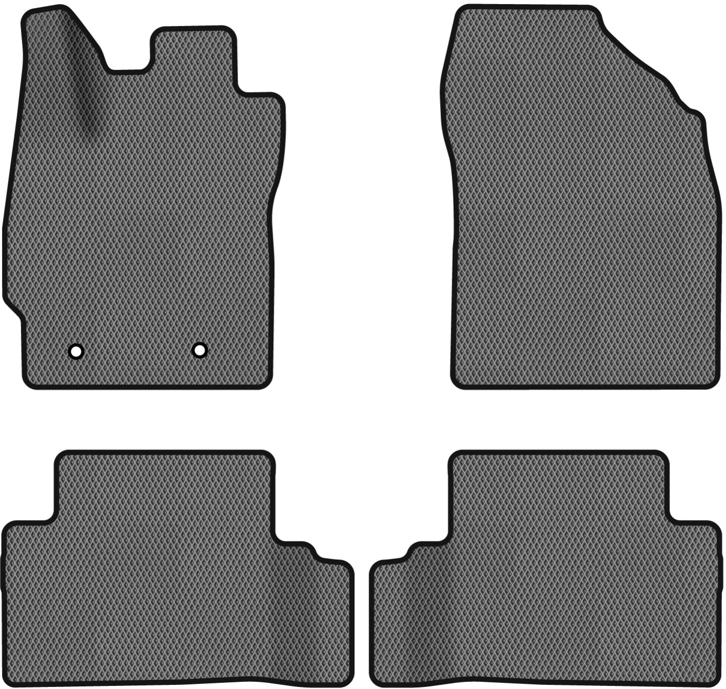 EVA коврики в салон авто EVAtech для Auris (E150) FWD 5-doors MT Toyota 2006-2012 1 поколение Htb EU TY3654PEC4TL2RGB