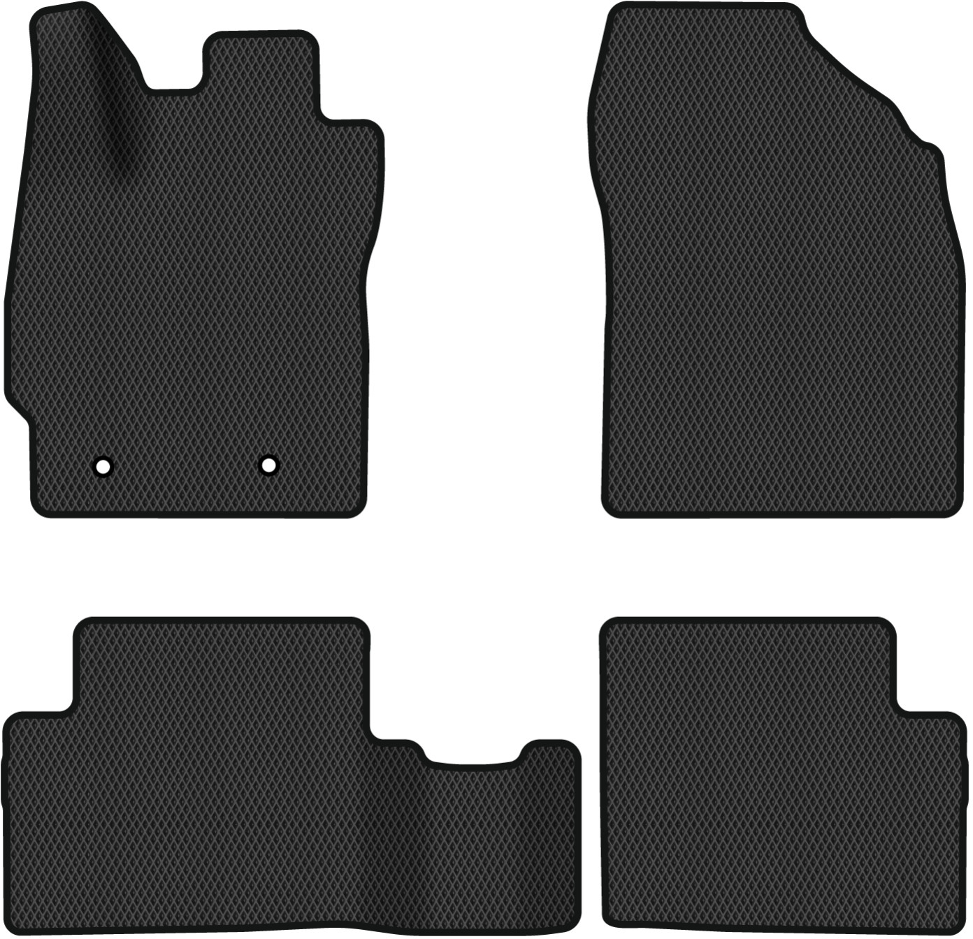 EVA коврики в салон авто EVAtech для Auris (E150) FWD 5-doors MT Toyota 2006-2012 1 поколение Htb EU TY3654PEL4TL2RBB