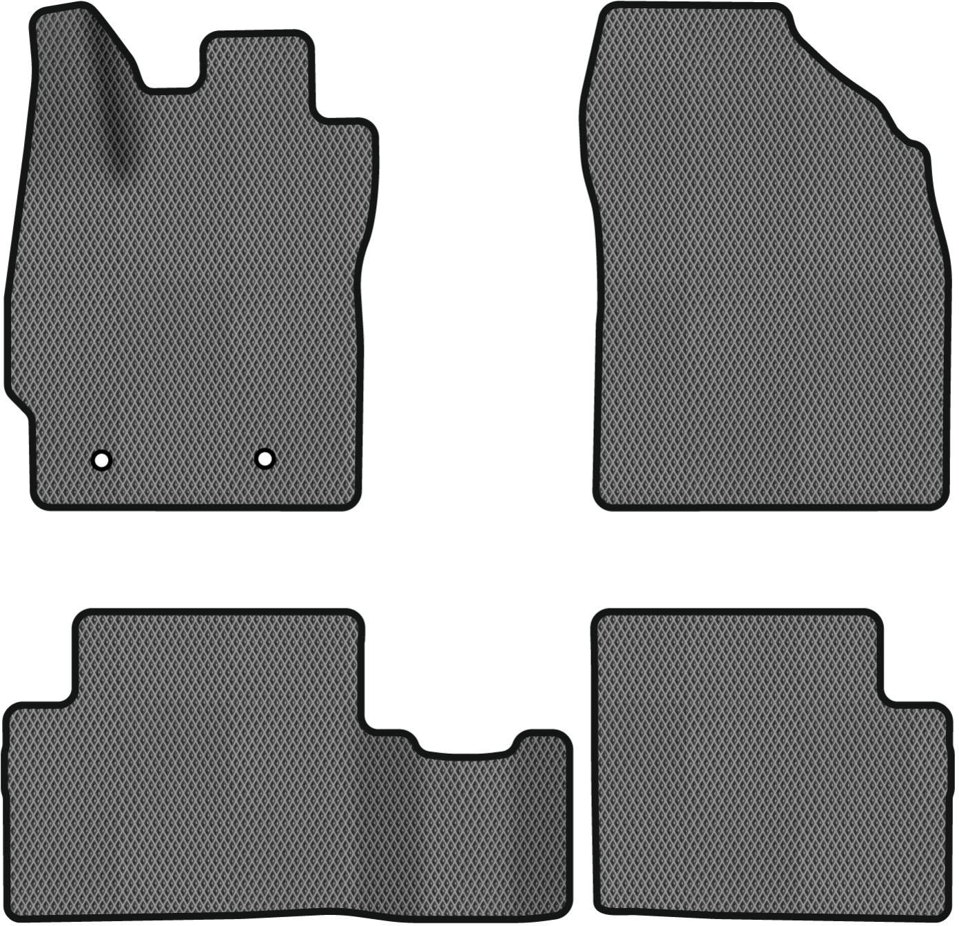 EVA коврики в салон авто EVAtech для Auris (E150) FWD 5-doors MT Toyota 2006-2012 1 поколение Htb EU TY3654PEL4TL2RGB