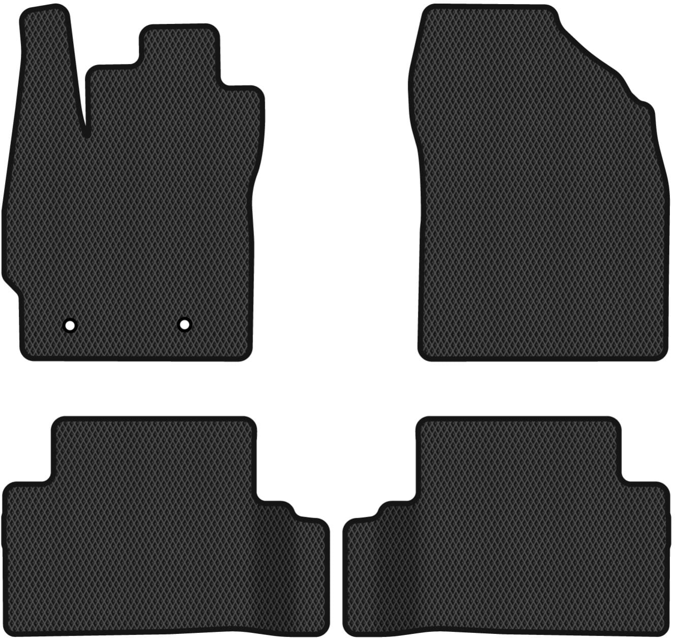 EVA коврики в салон авто EVAtech для Auris (E150) FWD 5-doors MT Toyota 2006-2012 1 поколение Htb EU TY3654PVC4TL2RBB