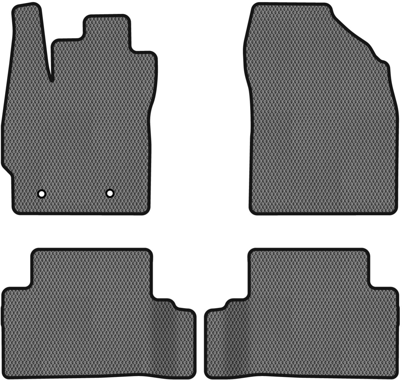 EVA коврики в салон авто EVAtech для Auris (E150) FWD 5-doors MT Toyota 2006-2012 1 поколение Htb EU TY3654PVC4TL2RGB