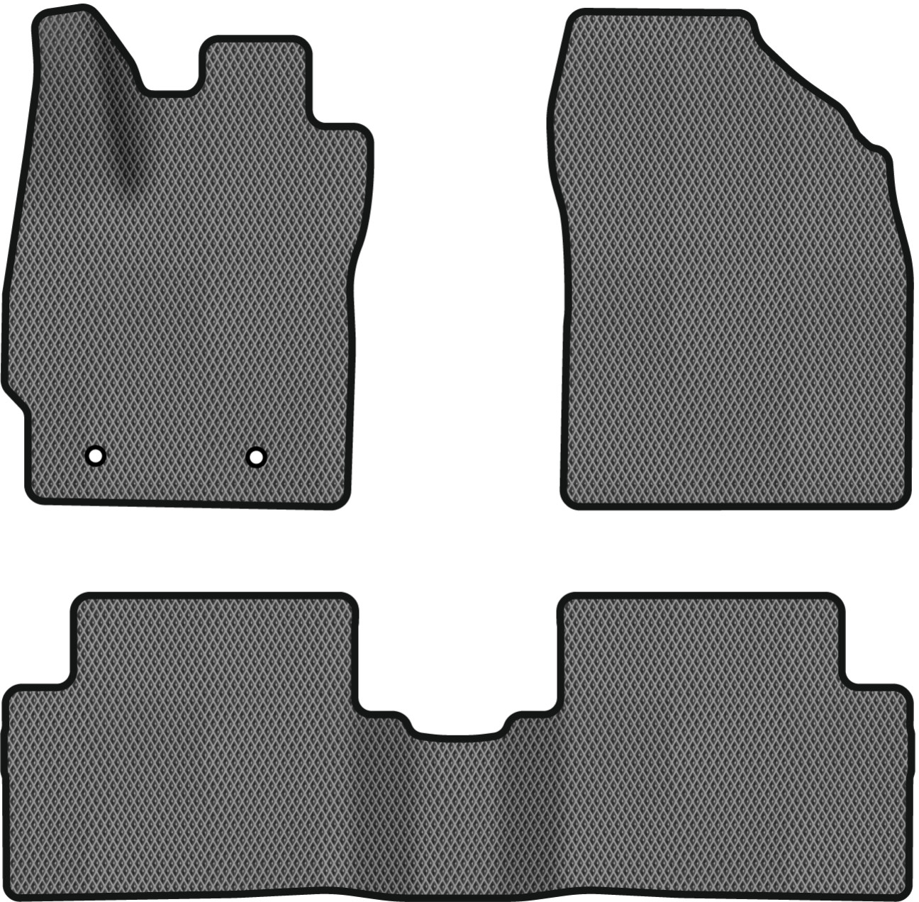 EVA коврики в салон авто EVAtech для Auris (E150) FWD 5-doors MT Toyota 2006-2012 1 поколение Htb EU TY3654ZE3TL2RGB