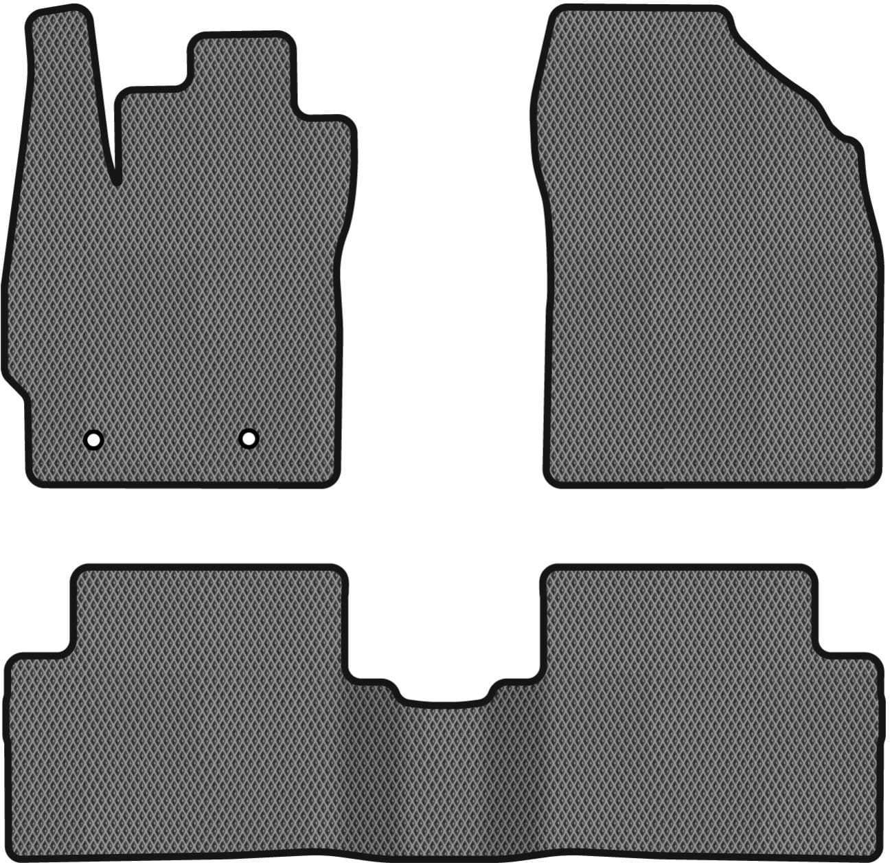 EVA коврики в салон авто EVAtech для Auris (E150) FWD 5-doors MT Toyota 2006-2012 1 поколение Htb EU TY3654ZV3TL2RGB