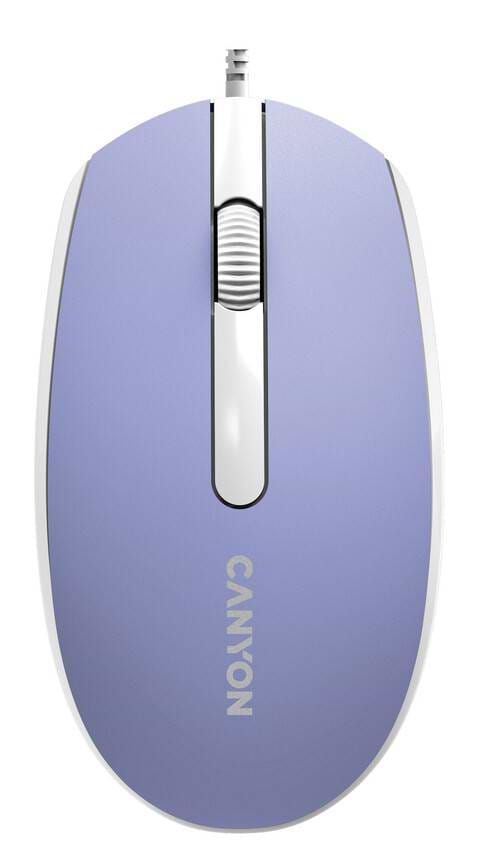 Мышь проводная Canyon M-10 USB Mountain Lavender (CNE-CMS10ML) - Фото 1