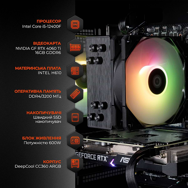 Фото - Системний блок Expert PC Ultimate (I12400F.32.S1.3050.A6110)