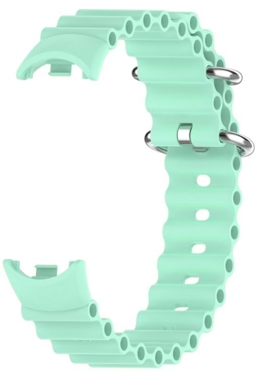 Фото - Ремешок для фитнес-браслета BeCover Wave Style for Xiaomi Mi Smart Band 8 / 9 / 10 Light Green (714356)