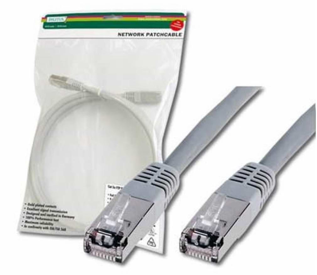 Кабель патч-корд Digitus CAT 5e SF-UTP 3m (DK-1531-030) Grey