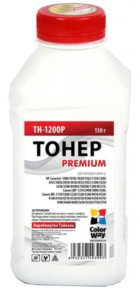 Тонер для заправки картриджа Colorway (TH-1200P) HP LJ 1200 Premium 150 г