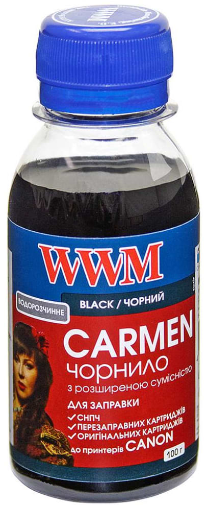 Чернила WWM Canon Universal Carmen 100g black (CU/B-2) - Фото 1