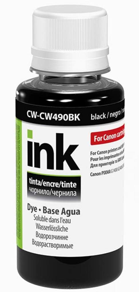 Чернила Colorway Canon GI-490 Pigment 100 мл Black (CW-CP490BK01) - Фото 1