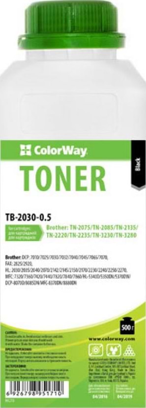 Тонер для заправки картриджа Colorway Brother HL-2030/2040/2070N (TB-2030-0.5)