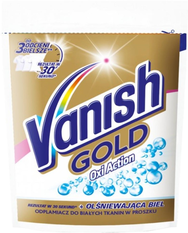 Засіб для видалення плям Vanish Gold Oxi Action Кришталева білизна 30 г (5900627063776)