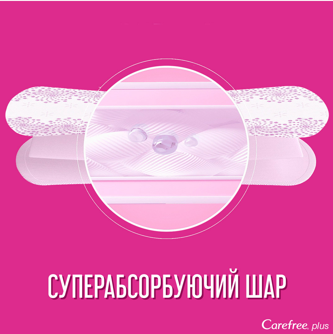 Фото - Прокладки гигиенические Carefree Plus Large Fresh 20 шт. (3574661487564)
