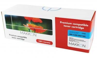 Картридж для лазерных принтеров/МФУ Makkon Canon 718 (SG118C) 2.9k cyan (MN-CAN-SG718C)