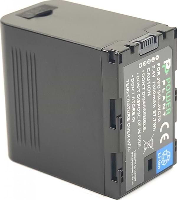 Фото - Акумулятор для фотокамери PowerPlant JVC SSL-JVC70 7800mAh (CB970063)