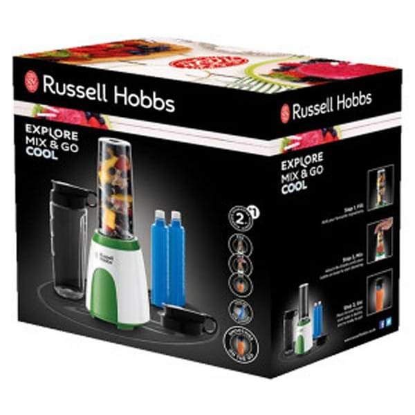Фото - Блендер стационарный Russell Hobbs 25160-56 Explore Mix & Go Cool White-Green