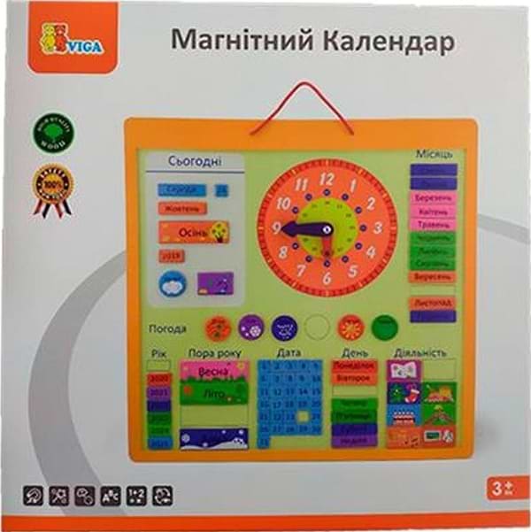 Фото - Доска Viga Toys Календарь магнитный (50377)