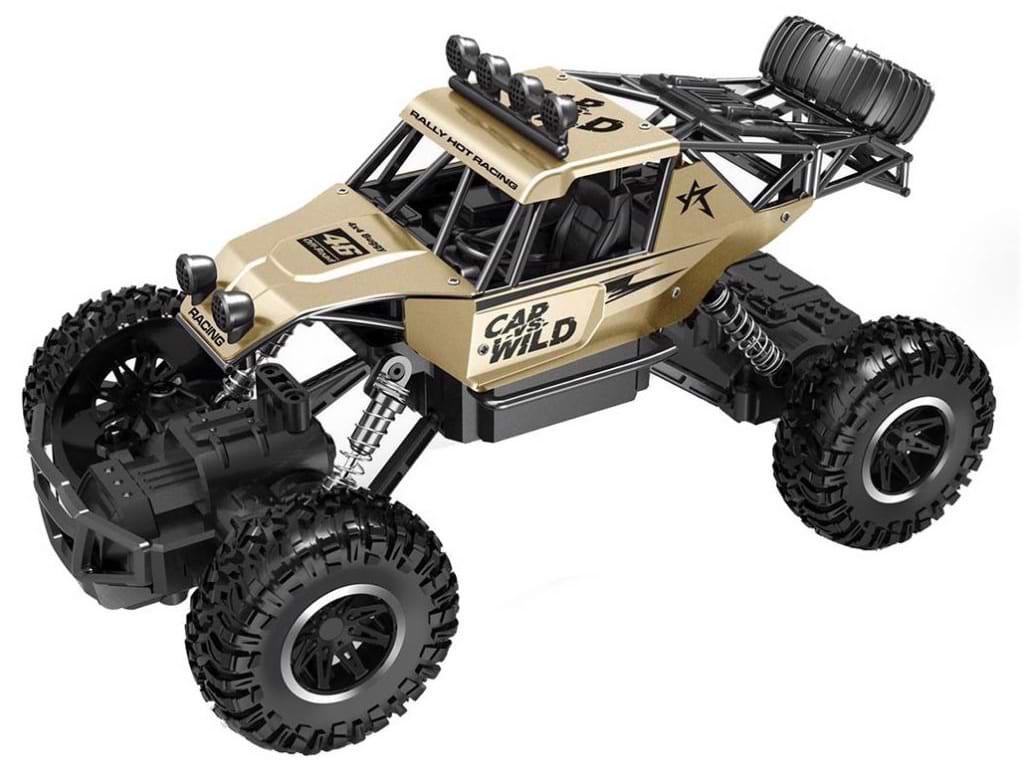 Радиоуправляемая машинка Sulong Toys Off-Road Crawler – Car VS Wild (золотой, аккум. 3,6V, метал. корпус) (SL-109AG) - Фото 1