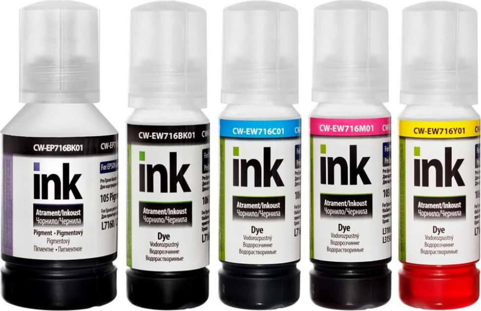 Чернила Colorway Epson L7160/7180 (140мл+4х70мл) BKP/BK/С/M/Y (CW-EP716/EW716SET01)