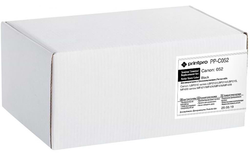 Картридж для цветных лазерных принтеров PrintPro Canon 052 LBP212/214/215/MF421/426/428/429 (PP-C052)