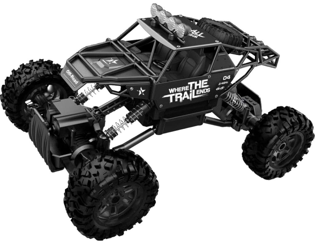 Радиоуправляемая машинка Sulong Toys Off-Road Crawler – Where The Trail Ends (матов.черн., аккум.7.2V, мет.корпус) (SL-121RHMBl)