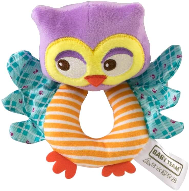 Погремушка Baby Team мягкая Сова (8501_Сова)
