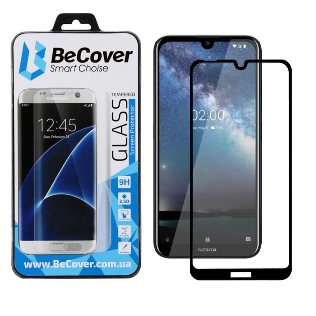 Захисне скло для смартфону BeCover Nokia 2.2 Black (704076)