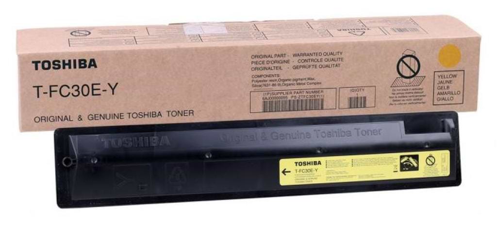 Картридж для лазерных принтеров/МФУ Toshiba Yellow T-FC30EY 33.6K (6AJ00000207) - Фото 1