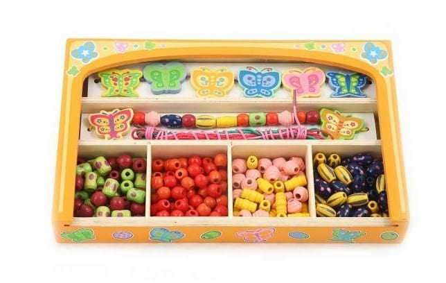Набор для изготовления декора Viga Toys Ожерелье из бабочек (58550)