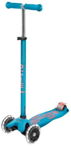 Триколісний самокат Micro Maxi Deluxe Aqua LED (MMD078)