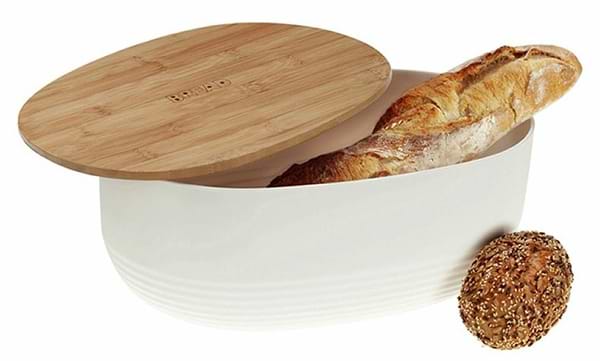 Фото - Хлібниця Kela Namur White 37.5х23х14 см (12060)