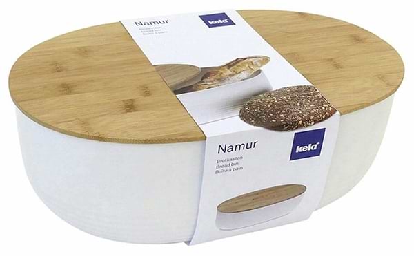 Фото - Хлібниця Kela Namur White 37.5х23х14 см (12060)
