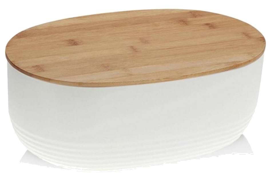 Хлебница Kela Namur White 37.5х23х14 см (12060)