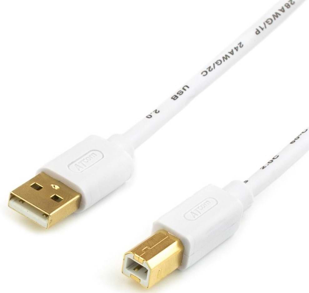 Кабель USB type A - USB type B Atcom USB 2.0 AM/BM 0.8m (14370)