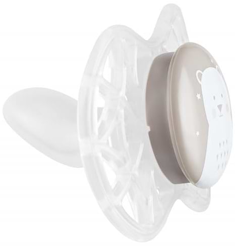 Фото - Ортодонтическая пустышка Nuvita Air55 Explorer 6m+ (медведь, жираф) 2 шт. (NV7086N)