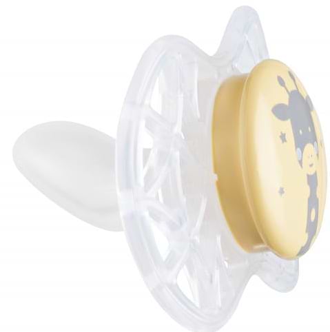 Фото - Ортодонтическая пустышка Nuvita Air55 Explorer 6m+ (медведь, жираф) 2 шт. (NV7086N)