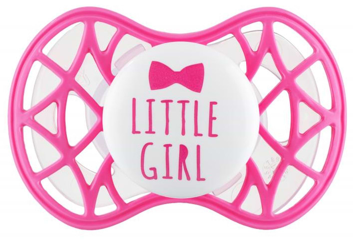 Симметричная пустышка Nuvita Air55 Cool 6m+ ''Little Girl'' Ярко-розовая (NV7085SI)