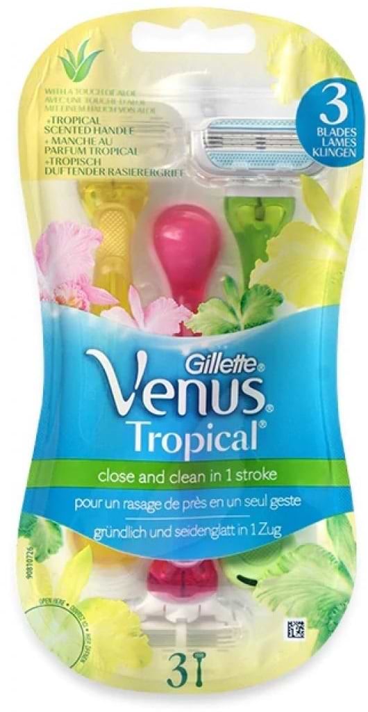 Станок жіночий одноразовий Gillette Venus Tropical (7702018426263) - Фото 1