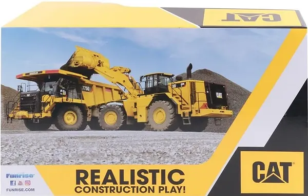 Фото - Наземная строительная техника Funrise Строительная бригада CAT Погрузчик, 25 см (82023F)
