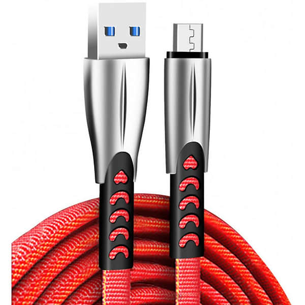 Фото - Кабель Colorway USB 2.0 AM to Micro 5P 1.0m Zinc Alloy Red (CW-CBUM011-RD)